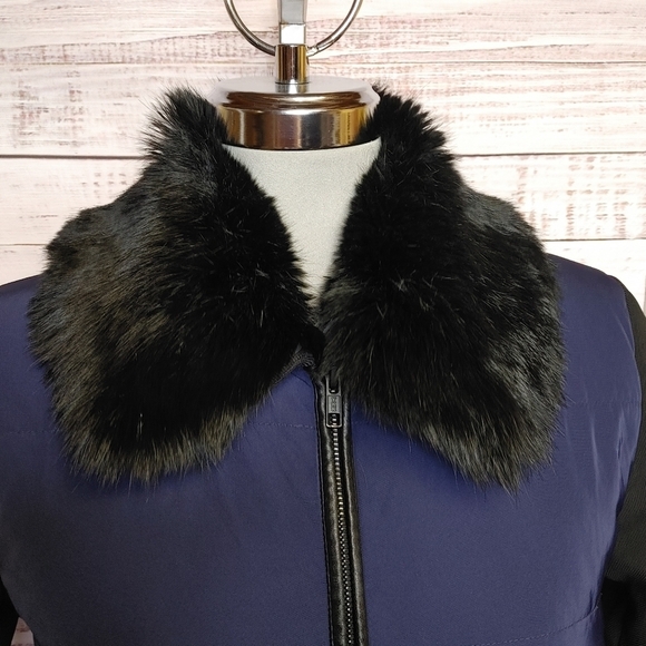 THEORY Joanah Down Fur Trim Jacket S - Picture 4 of 15